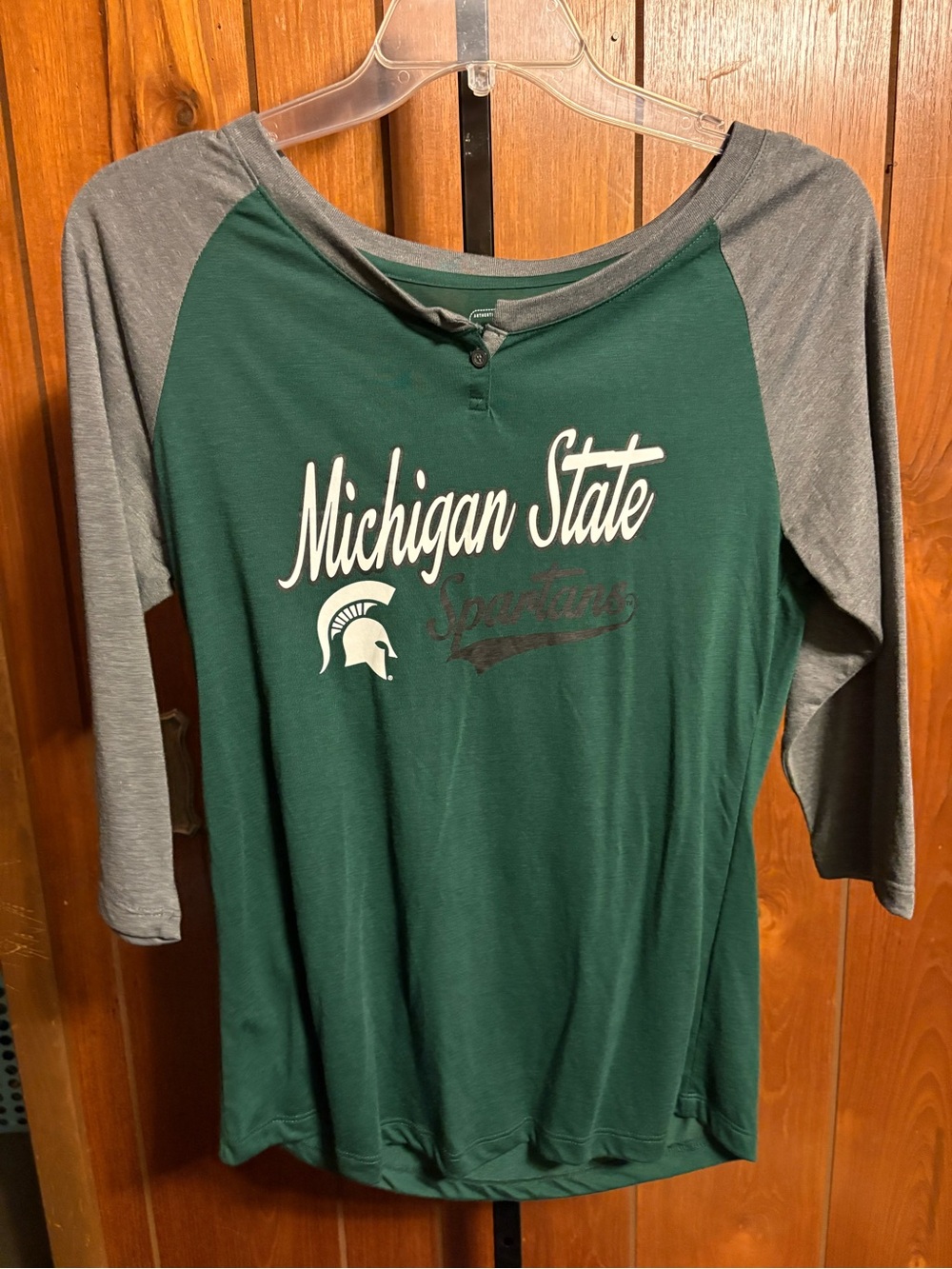 Campus Heritage Green Tee with Gray Trim SPARTAN MSU